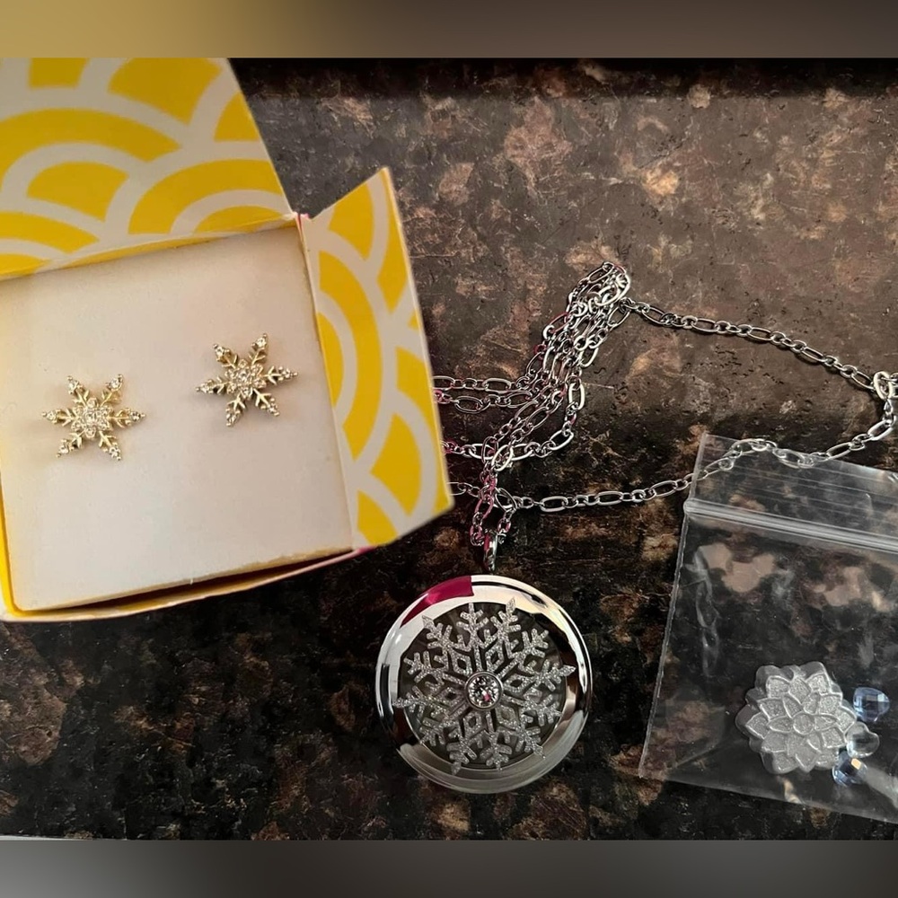 Christmas Snowflakeke Jewelry Set